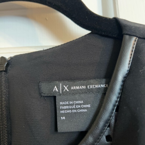 Armani Exchange Little Black Dress - Size 14 - Picture 6 of 8